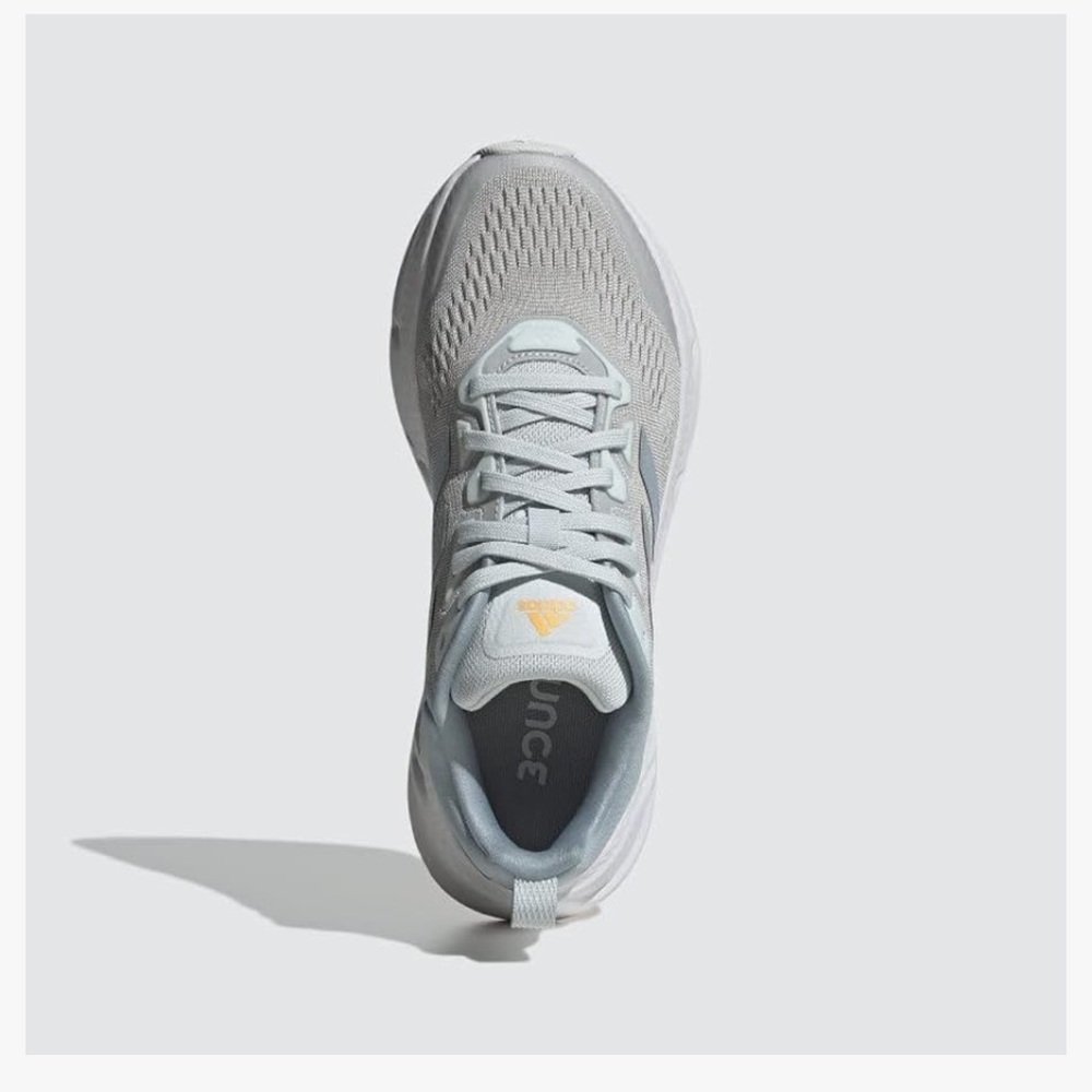 adidas Women's Light Gray and Light Blue Running Sneakers - Picture 9 of 9